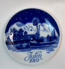 Vintage Porsgrund Norway Julen 1979 Collector Plate Christmas 7” picture