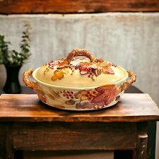 Fitz & Floyd Fall Leaves HARVET 13” Covered Casserole Dish picture
