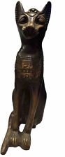 Unique egyptian cat statue vintage 11 Inches Tall picture
