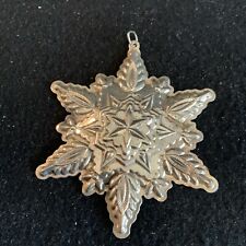 VINTAGE STERLING SILVER CHRISTMAS HOLIDAY TREE ORNAMENT GORHAM Snowflake 1999 picture