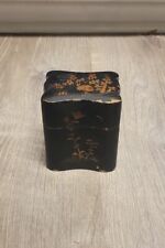 Japanese Black Lacquered Dual Playing Wood Box  picture