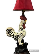 Vintage Rooster Lamp Mid Century Modern PLASTO Mfg Co Plaster Table Lamp  RARE picture