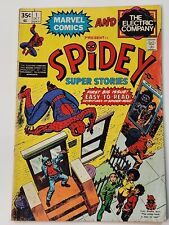 Spidey Super Stories 1 Marvel Comics Electric Company Bronze Age 1974 picture
