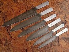 Eye Catching Custom Made Damascus full tang Steel Professional Kitchen Knife set picture