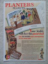 1930 Ad - Planters Peanuts, Paint Book Offer, Mr. Peanut picture