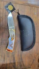 Rare Franklin Mint Eagle Of Freedom Collector Knife With Pouch picture