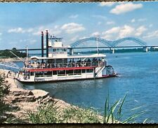 RPPC Memphis Queen On Mississippi River Stern Wheel Bridge picture