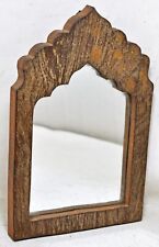 Salvage Reclaimed Wood Wall Décor Arch Shaped Mirror Frame Rustic Polychrome picture