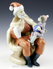 Lladro Figurine A CHRISTMAS WISH SANTA CLAUS WITH BOY CHILD #5711 Retired Mint picture