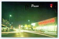 c1950's Woolworth's Street Scene Pasco Washington WA Vintage Postcard picture