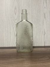 Vintage Clear Glass Seagrams Bottle Pint picture
