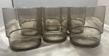 Set Of 6 Gray Smoke Tupperware Preludio Acrylic T84 Tumblers Cups - Excellent picture