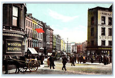 c1910 Scene at Grand Parade Corner St. Patrick Street Cork Ireland Postcard picture