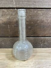Vintage Clear Glass Ribbed Perfume Bottle  picture