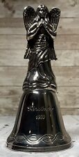 Angel Christmas Silver Bell 5” Engraved 1999 Lovely Sound picture