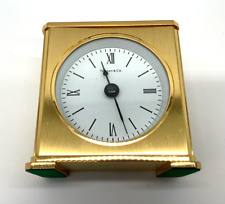 Tiffany & Co Portfolio Brass Quartz Desk Clock Made In Germany picture