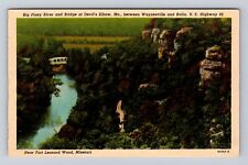 Ft Leonard Wood MO-Missouri, Big Piney River and Bridge, Vintage Postcard picture