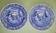 The Spode Blue Room Collection Traditions Series WOODMAN 10.5” Dinner Plate Lot2 picture