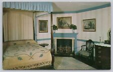 Mount Vernon Virginia, Blue Bedroom, Vintage Postcard picture