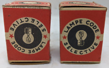 Vintage FOCOLUX Lamp Code Selective 6v 36W Automotive Bulbs in boxes lot picture