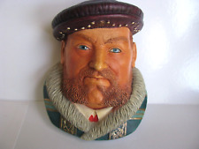 LEGENDS Chalkware Head KING HENRY Vlll Wall plaque Sculpture  England picture