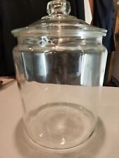 13 In. Huge Clear Glass Jar With Lid Candy Cookies Snacks 8 Lb. 13 Oz. picture