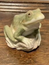 ADORABLE LLADRO  NATURE'S OBSERVER GREEN FROG picture