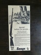 Vintage 1960 Savage 87 Automatic Rifle Original Ad picture