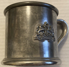Ralph Lauren Shaving Mug, Cup, Unmarked, but Appears to be Pewter Vtg 3 1/4