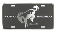 Ford Bronco Black Licensed Aluminum Metal License Plate Sign Tag picture