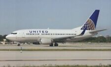 United Airlines Boeing 737-500 N18622 @ Fort Lauderdale 2012- postcard picture
