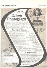 1905 Edison Phonograph Antique Print Ad Why You Should Buy New April Records picture