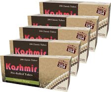 Kashmir Cigarette Tubes Organic Hemp Classic Pre-Rolled 5 Pack of 200 Tubes picture