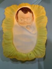 General Foam Plastics Baby Jesus Blow Mold Christmas Nativity Vintage 12