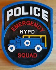 Police New York Emergency Services 3D routed wood patch plaque Sign Custom picture