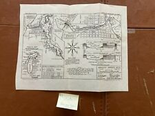 1940 Manistee Harbor Michigan Army Engineering Sketch Map picture