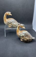 2 Vtg ARMBEE San Francisco Ceramic Geese Figurine Sculptures HANDPAINTED Japan picture