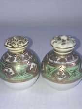 Antique Pair Of Powder Shakers Or Salt Snd Pepper Shaker picture