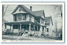 1941 Home Of Mr. And Mrs. E. S. Pease Warren NH Hooked Braided Rugs Postcard picture