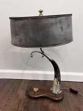 Antique Horn & EPNS T.W Thomas White Silver Snuff Mull Award Lamp Sheffield 1872 picture