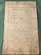 c. 1799 - 1801 STORE LEDGER provisions 13 Pages Alexandria VIRGINIA Baltimore MD picture