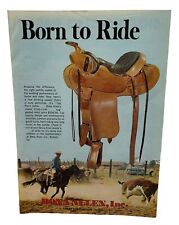 Bona Allen Saddles Print Ad 1970 Vintage Born to Ride Buford GA 70s picture