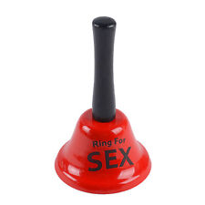 Hand Bell Hand-held Ring Red Metal Bell for Party Novelty Funny Romantic Toy picture