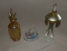 3 Amazing Art Glass Perfume Bottles, Signed Correia + more Very unique picture