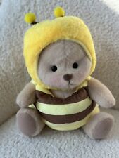 Getahug 11” Brown Teddy Bear In Bee Costume Plush Toy picture