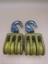Vintage Double Pulleys With Hooks picture