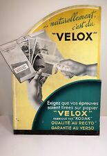 Rare Velox Kodak Re-Developer Paper - ORIGINAL ADVERTISING 1930’s ? 20”x13” picture