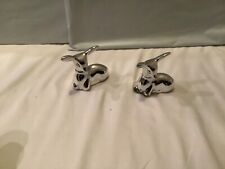 VINTAGE Avon Lot of 2 Small Silver Fawn Deer Charisma Cologne 2oz. FULL NO BOX picture