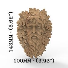 Green Man Of Forest Wall Art Plaque Furniture Wood Carving Sculpture Decoration  picture