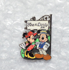 Disney Pin 128006 Dapper Day - Fine & Dandy 2018 - Mickey and Minnie Signpost Y picture